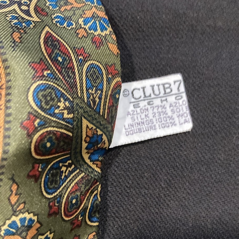 Club 7 Echo Silk Wool Paisley Fall Scarf View 6